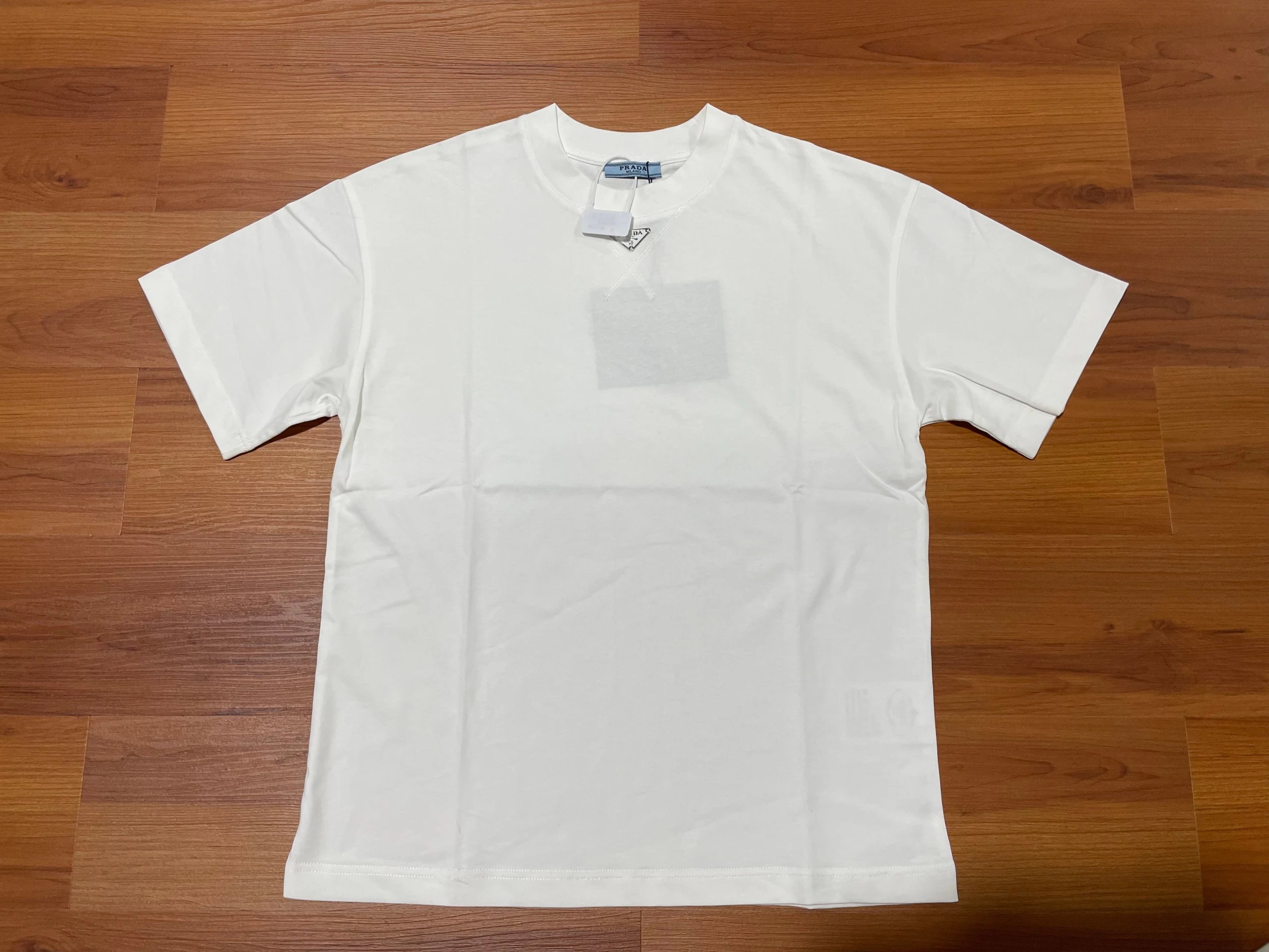 Prada Painted Logo T-Shirt Black/White - 33
