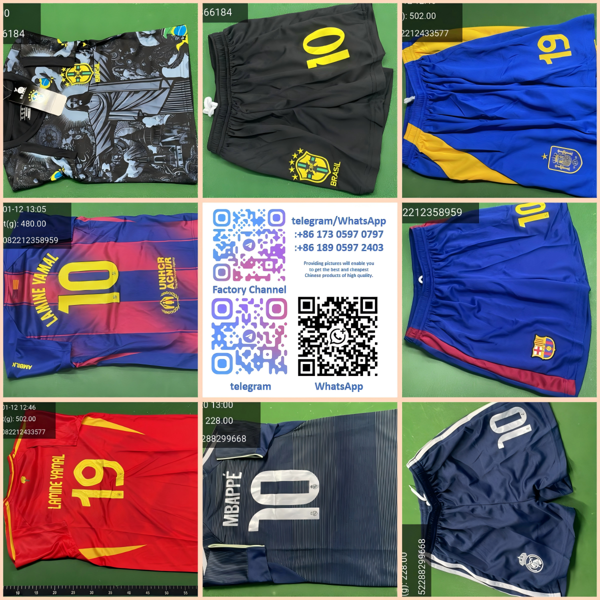 Soccer Jersey and Shorts Set