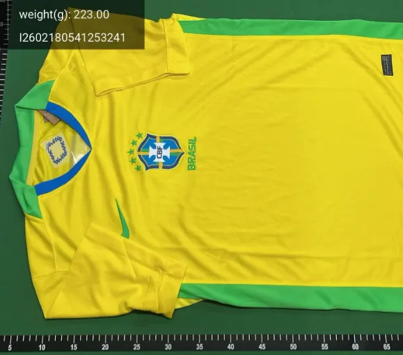 CBF Brazil 2022 World Cup Third Kit White Yellow Green Jersey - 37