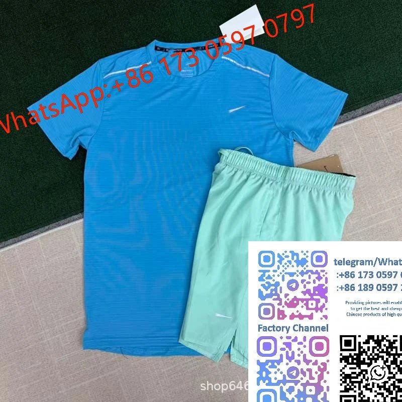 Crystal stripe blue+D218 green shorts