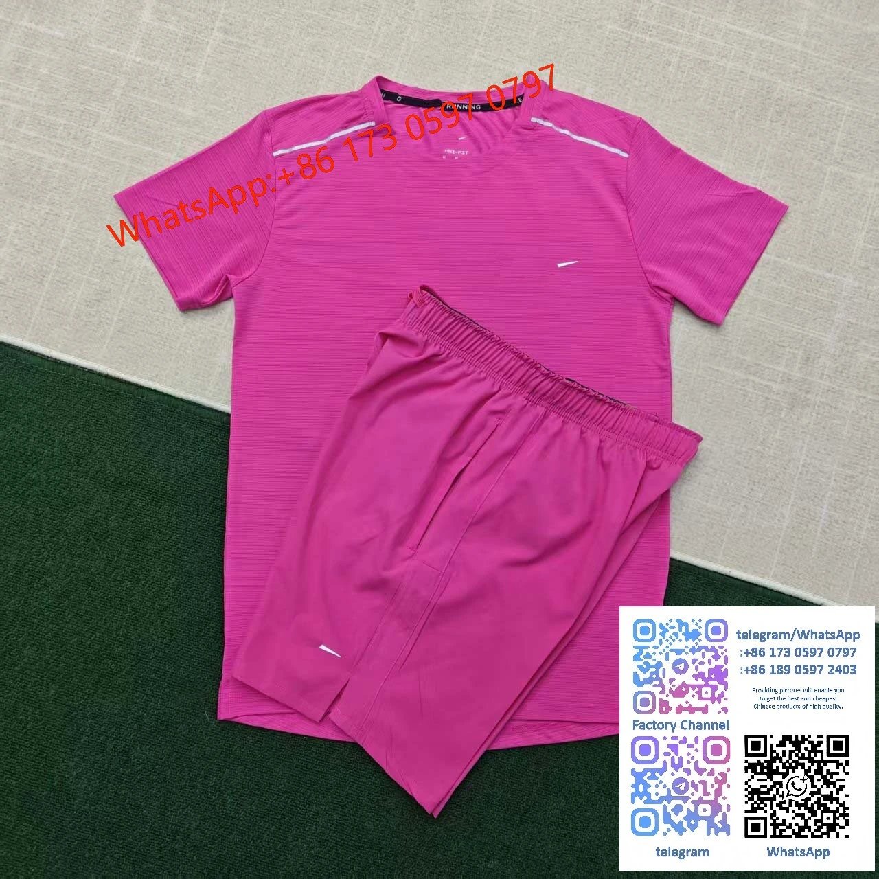 Crystal stripe pink+D218 pink
