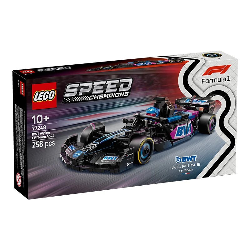 LEGO Speed Champions BWT Alpine F1 Team A524 Formula 1 Racing Car Set - 1