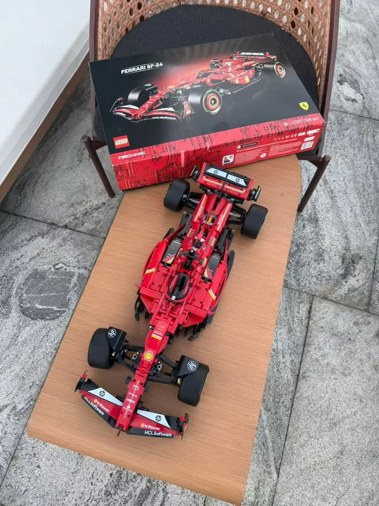 LEGO Technic Ferrari SF-24 Red Formula 1 Racing Car Model - 1