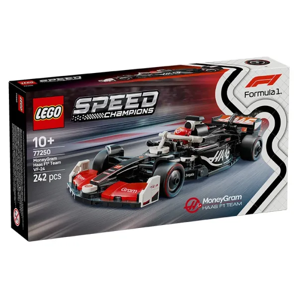 LEGO Speed Champions MoneyGram Haas F1 Team VF-24 Formula 1 Racing Car Set - 1