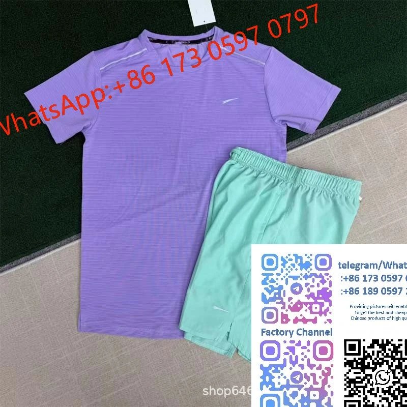 Crystal stripe purple+D218 green shorts