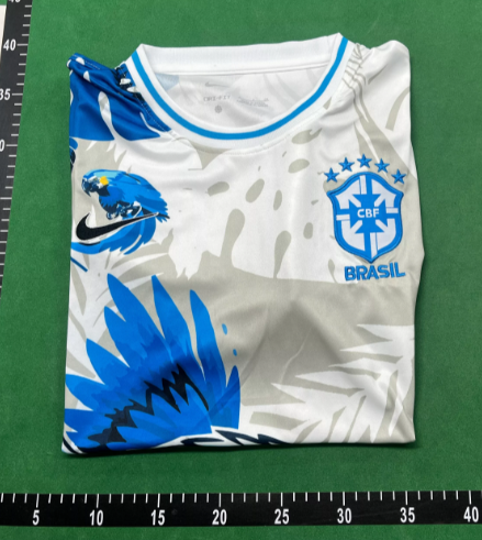 CBF Brazil 2022 World Cup Third Kit White Yellow Green Jersey - 5