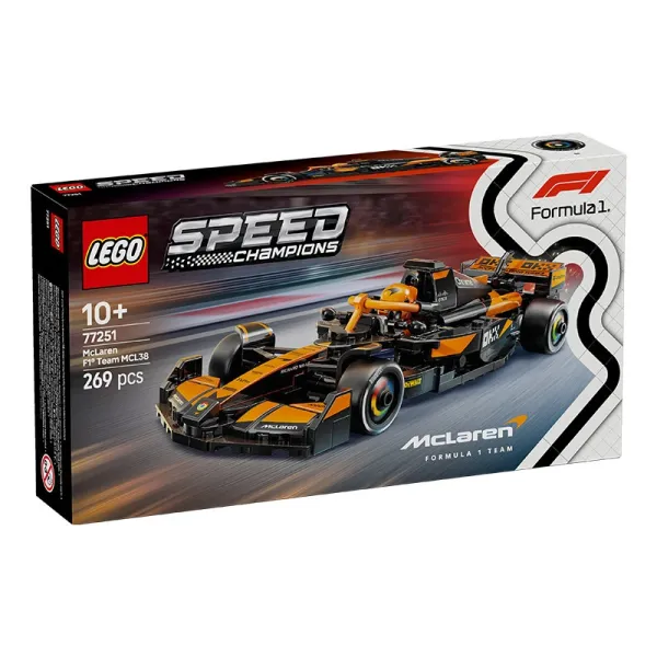 LEGO Speed Champions McLaren F1 Team MCL38 Formula 1 Racing Car Set - 1