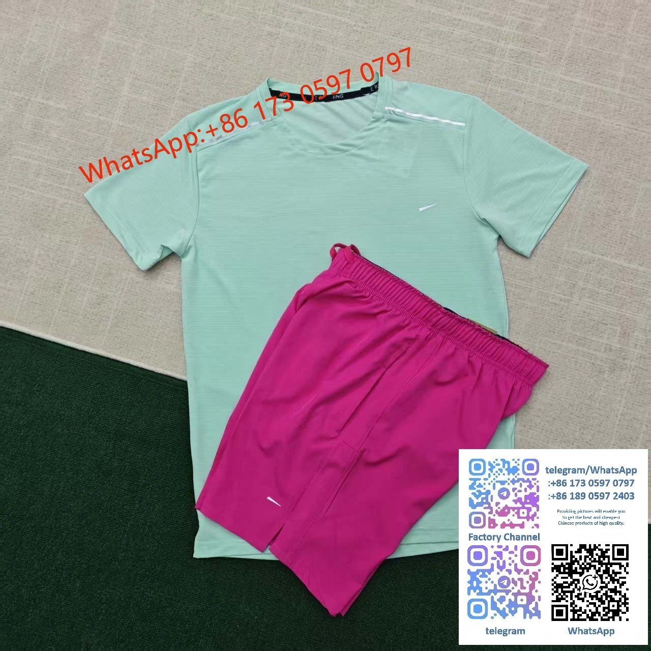 Crystal strip green+D218 pink