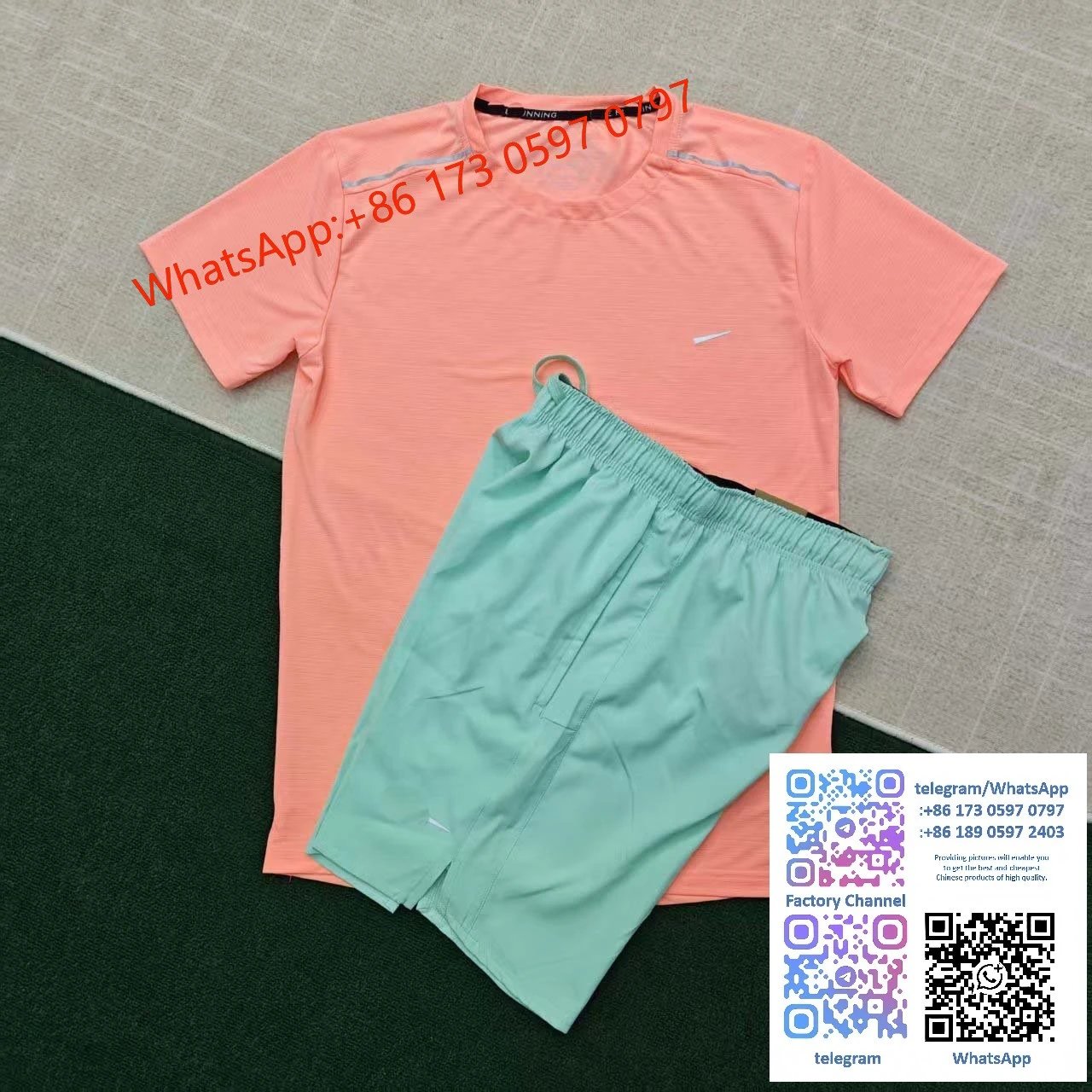 Crystal strip orange+D218 green