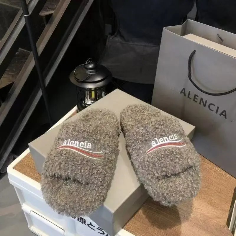 Balenciaga Leopard Fur Slides 4