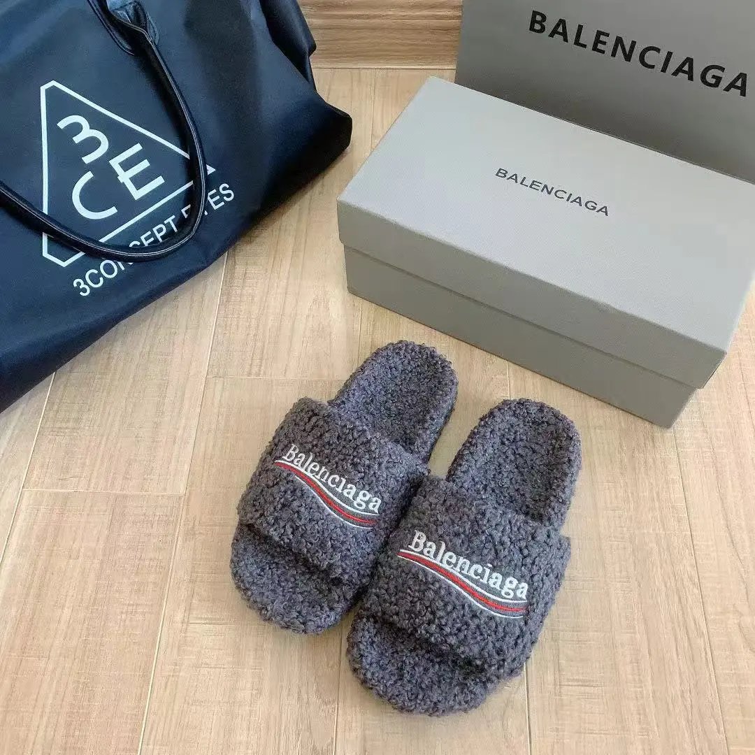 Balenciaga Leopard Fur Slides 5