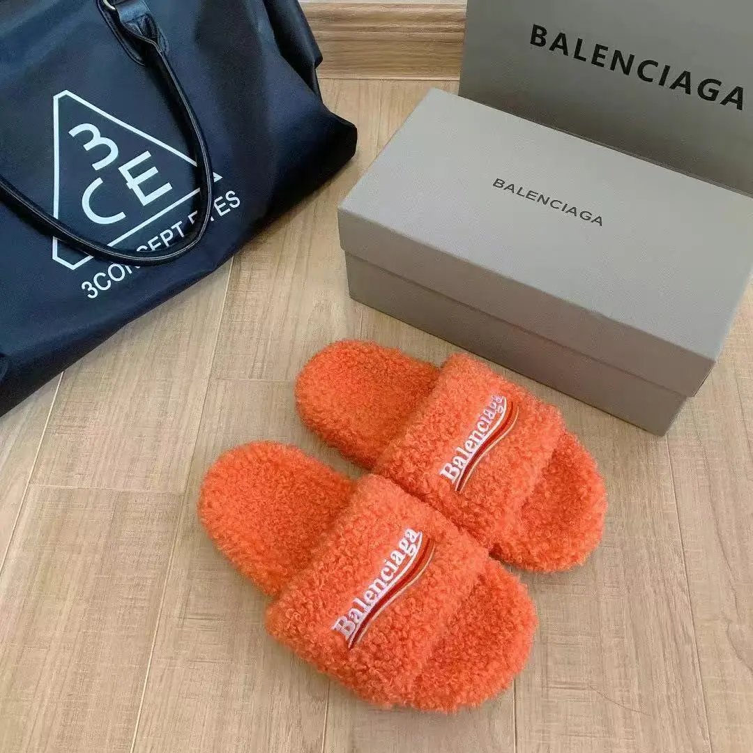 Balenciaga Leopard Fur Slides 6