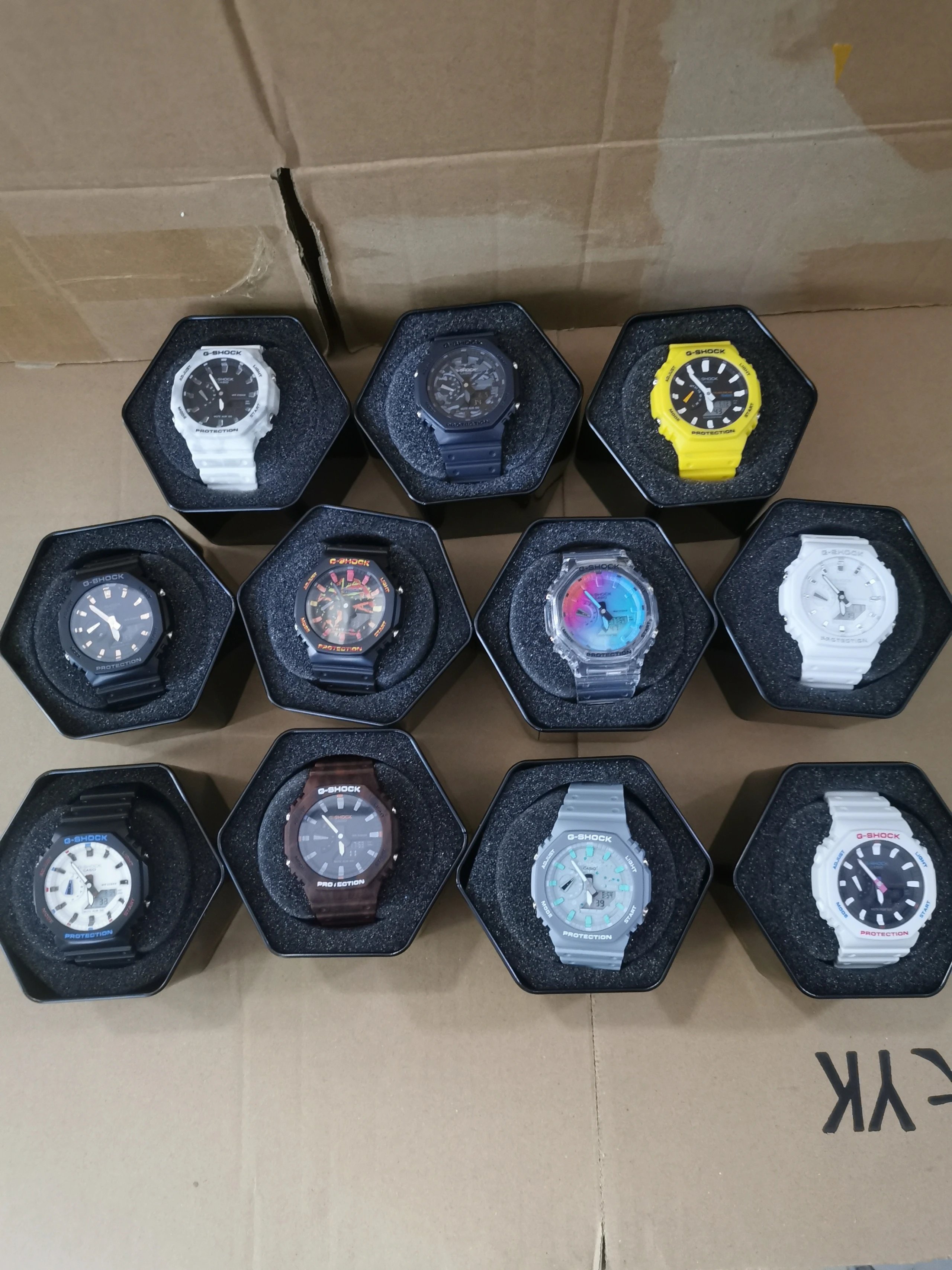 G-Shock GA-2100 White Square Digital Analog Watch