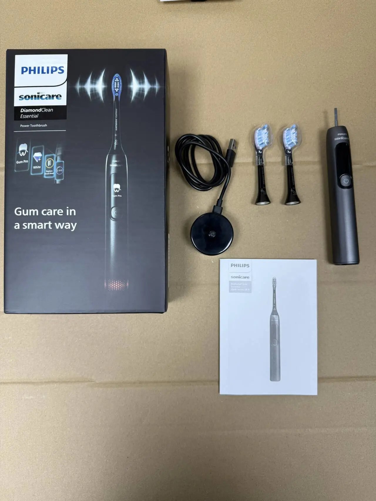 Philips Sonicare DiamondClean Essential Black Electric Toothbrush