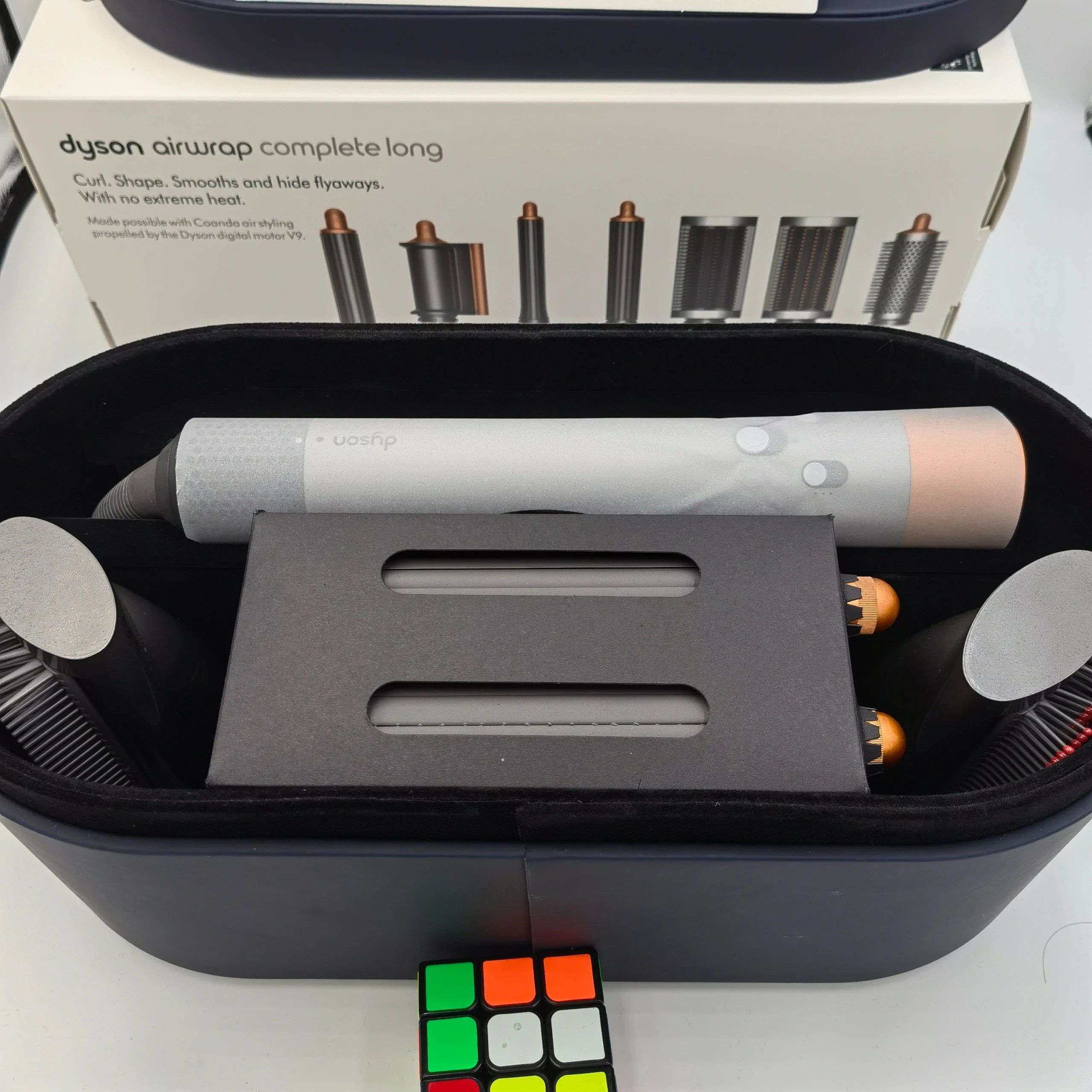 Dyson Airwrap Complete Long Styler Nickel Copper with Carrying Case