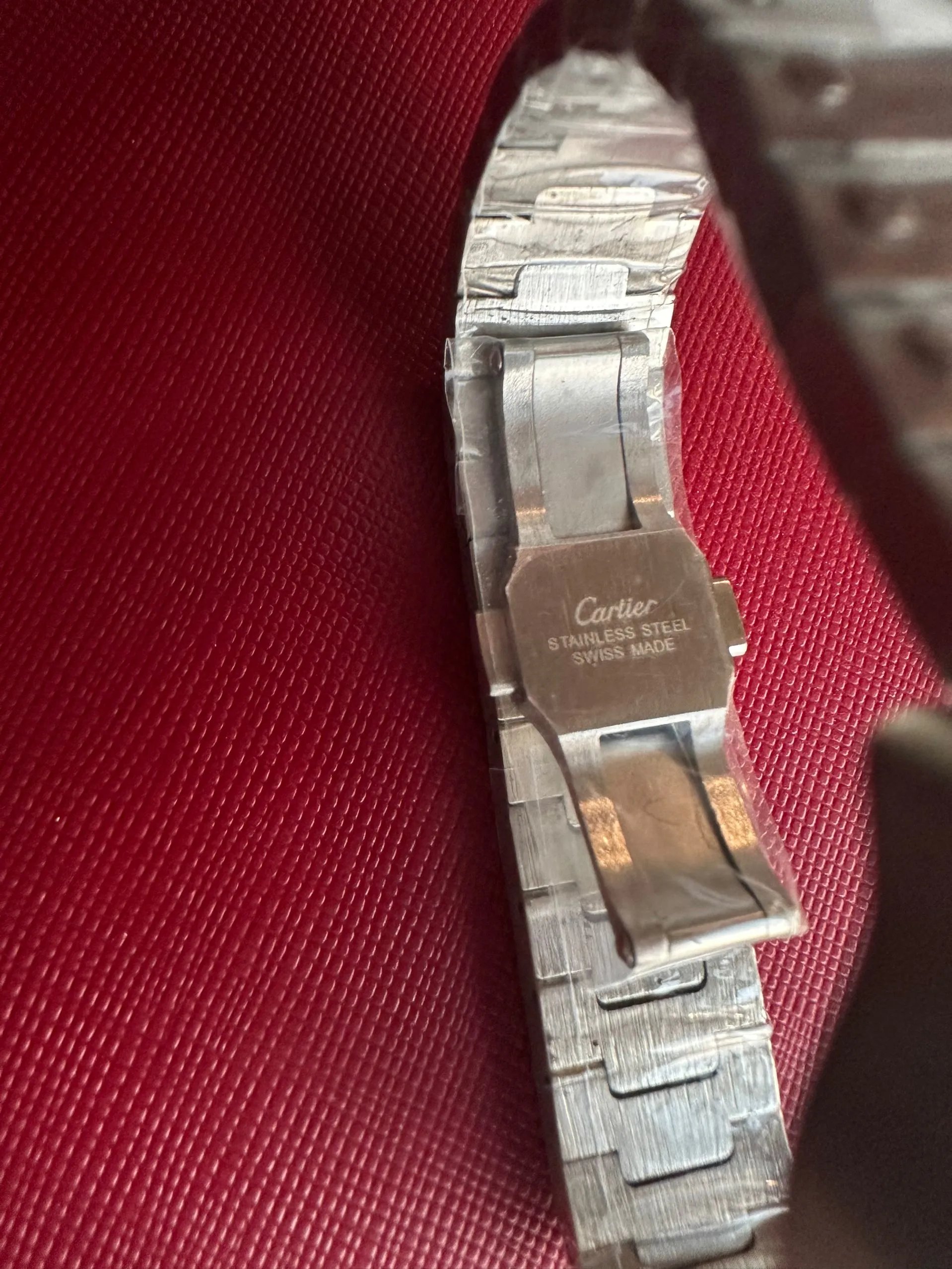 Cartier Santos Automatic Silver Stainless Steel Watch Watches - 11