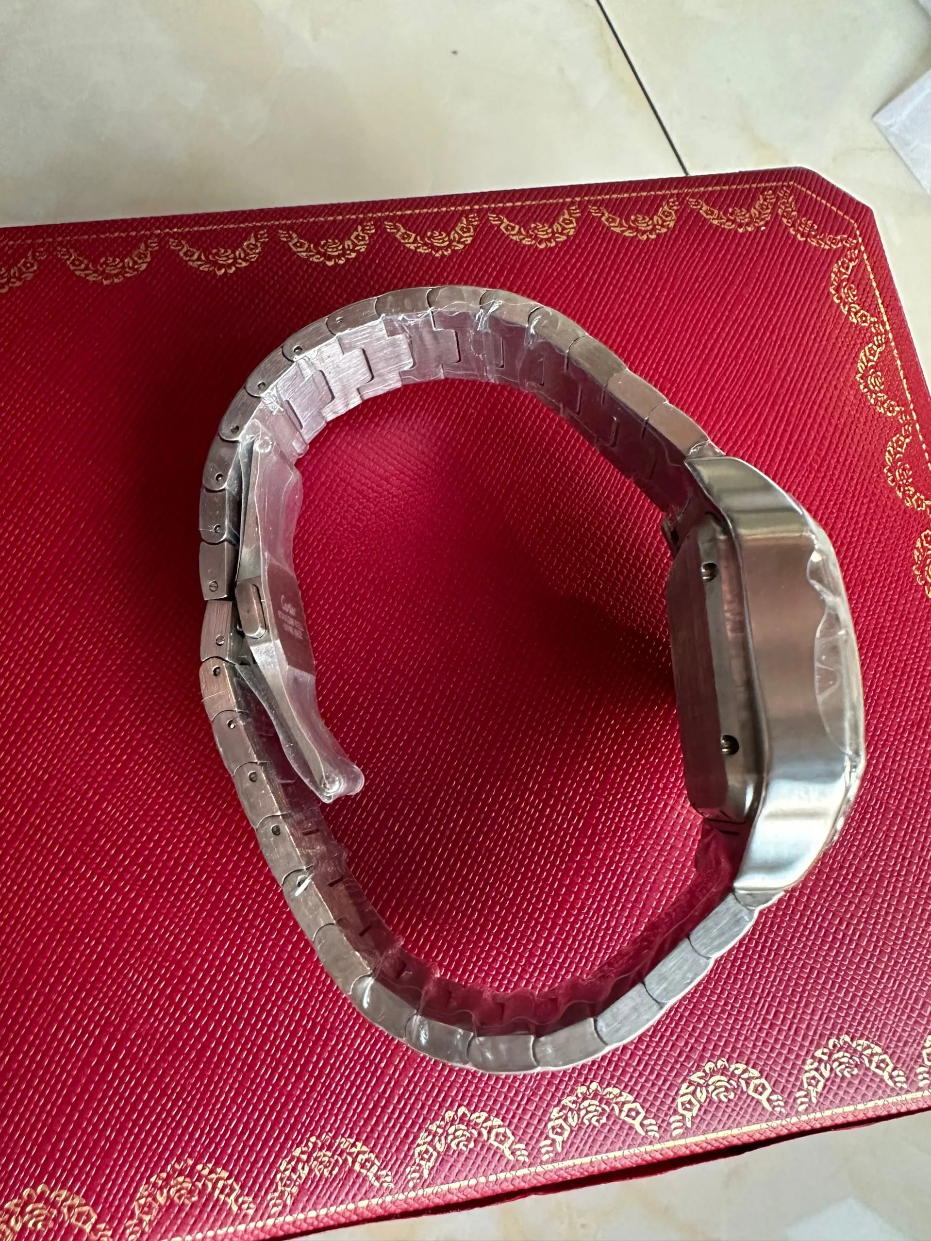 Cartier Santos Automatic Silver Stainless Steel Watch Watches - 6