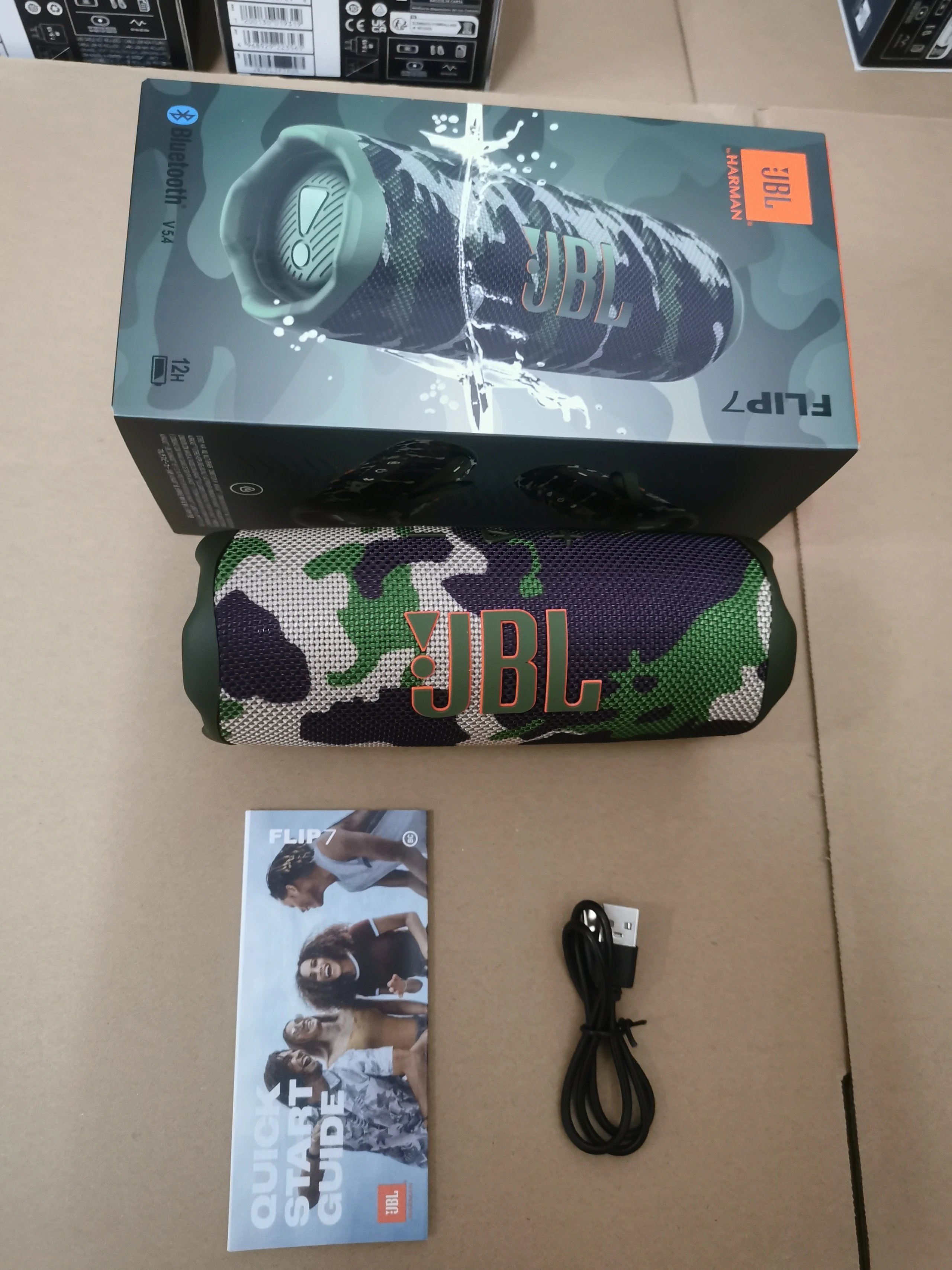 JBL Flip 7 Black Portable Bluetooth Speaker