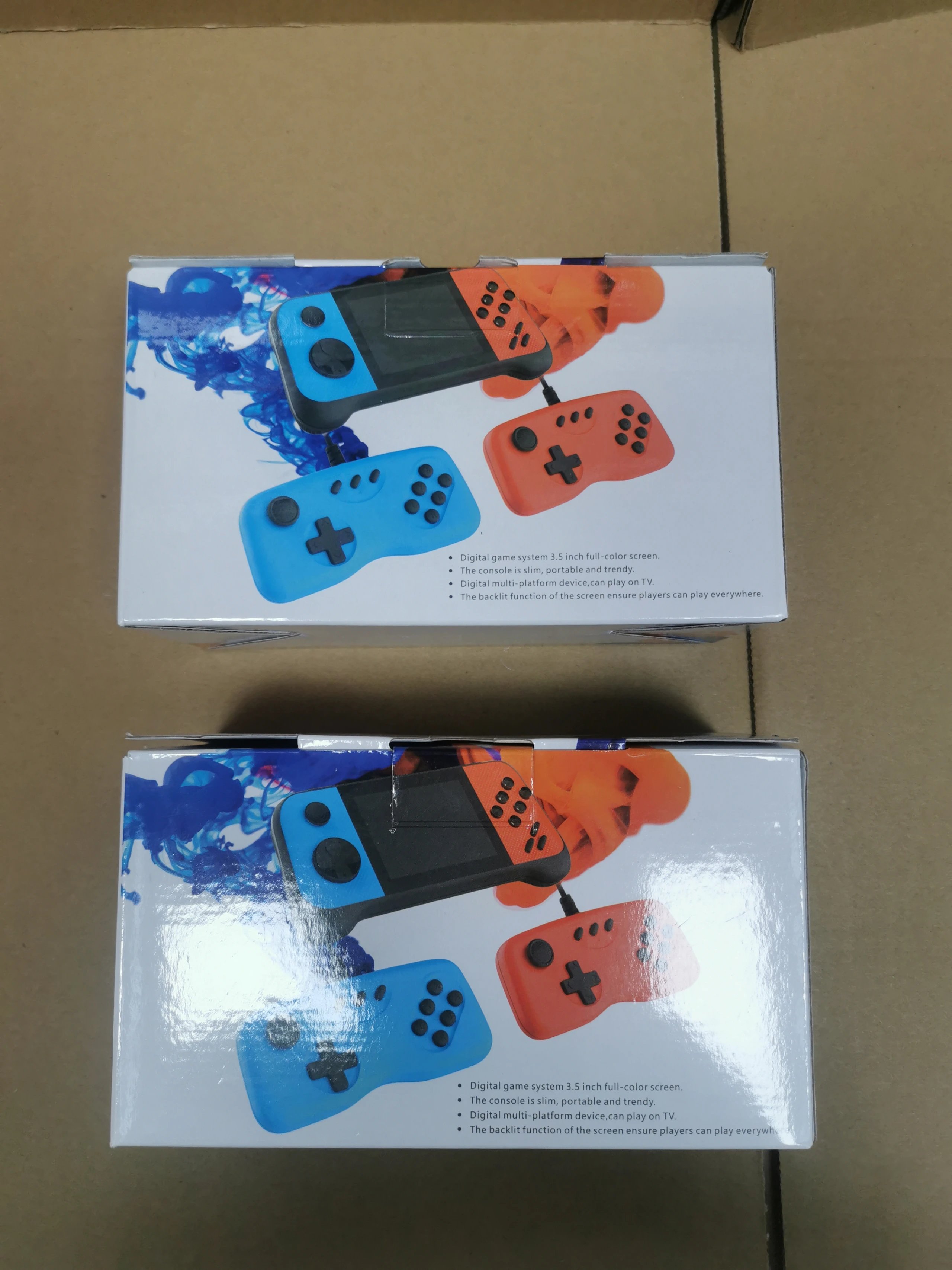 Design X60 Game Player Red and Blue Handheld Console Electronics - 3