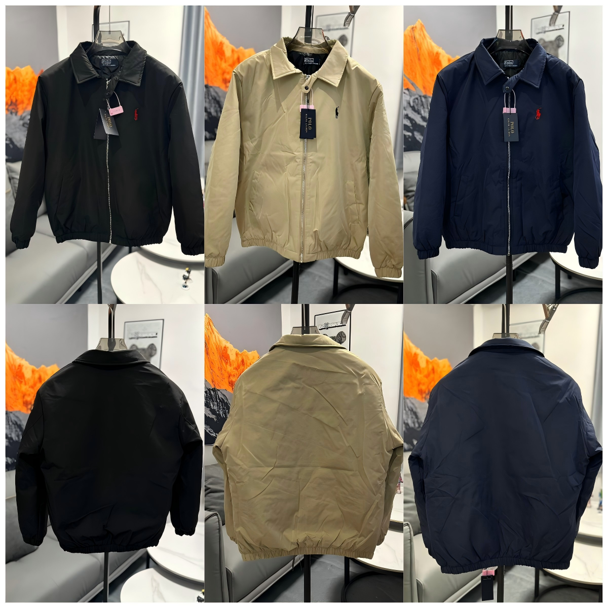 R.L Lapel padded jacket high quality，If the product is no quality issue,no return/no exchang