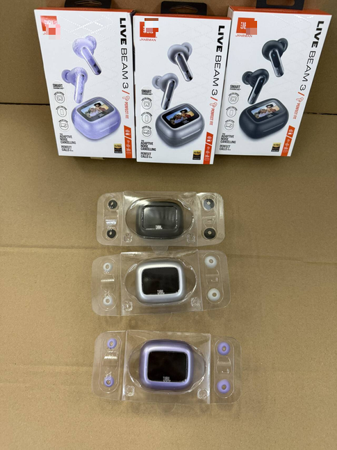 JLab Live Beam 3 Purple Compact Wireless Earbuds