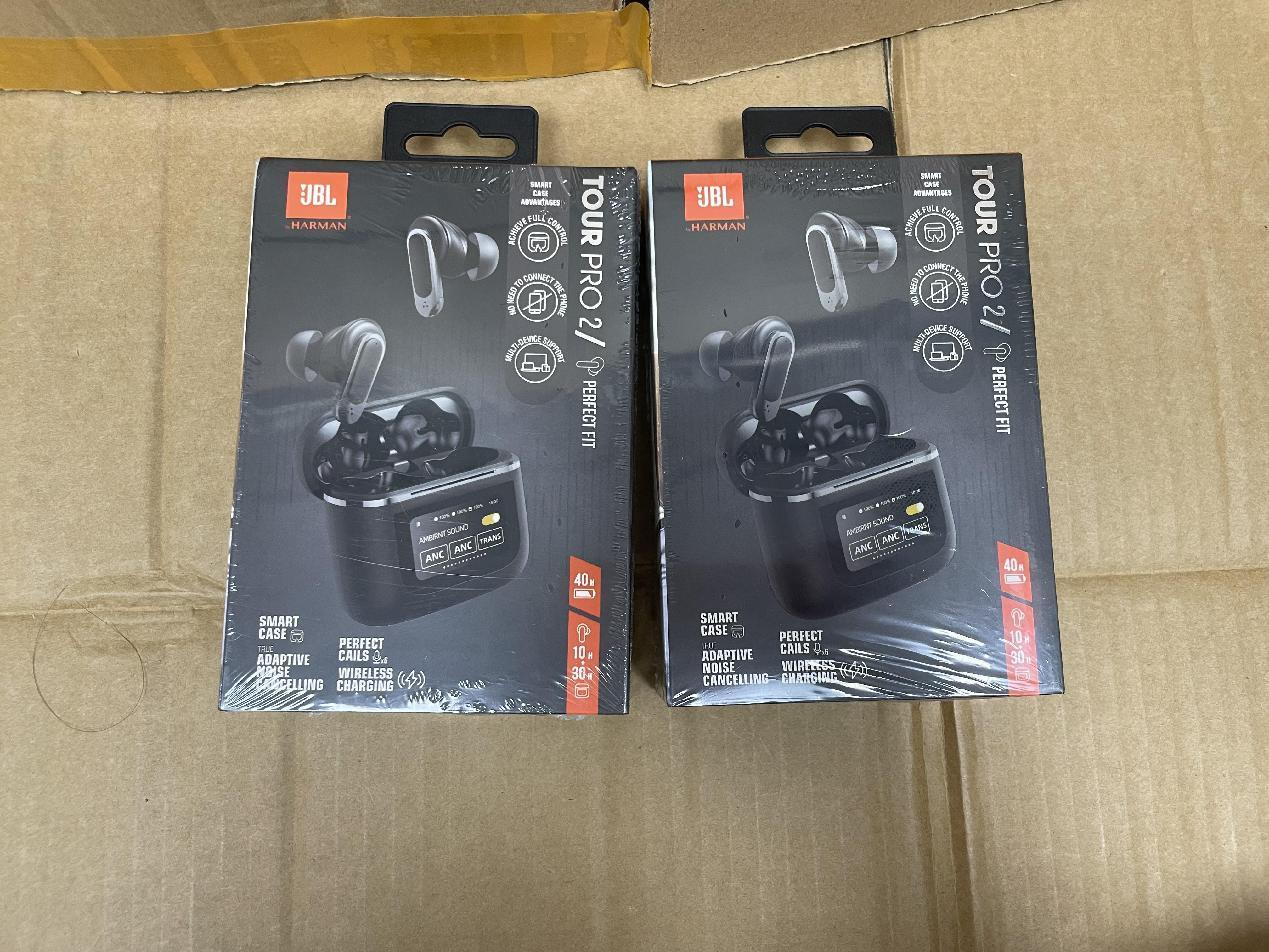 JBL Tour Pro 2 Black Wireless Earbuds