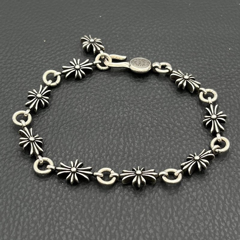Long Cross Flower Bracelet [Adjustable]