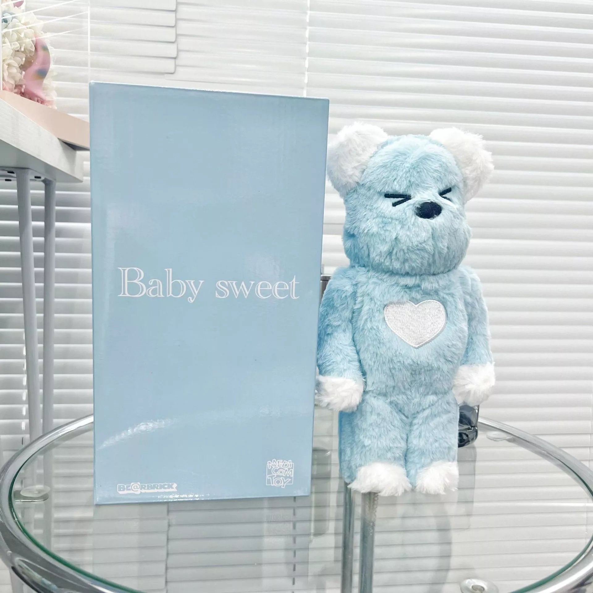 Heart Plush Blue