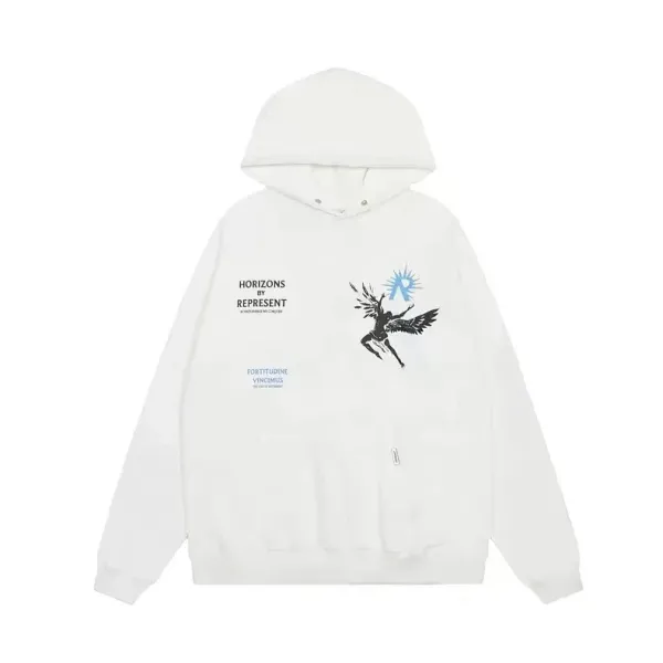 Represent Horizons Hoodie White - 1