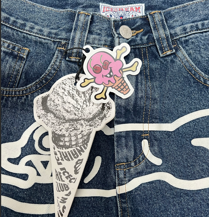 Ice Cream Graphic Jeans photo 6
