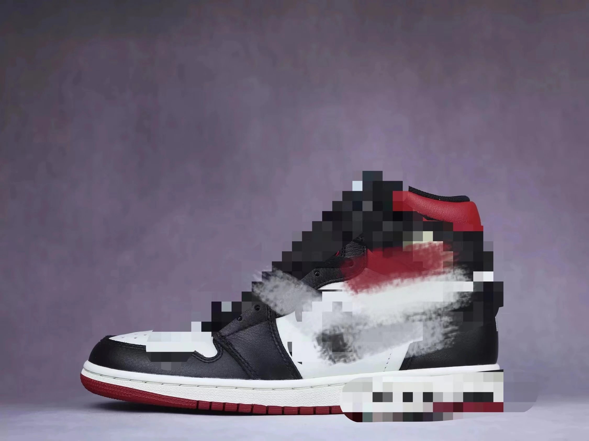 Black and Red High-Top Sneaker