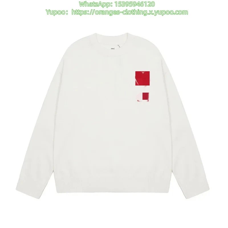 Am 爱心2023ss经典款提花大爱心圆领毛衣  15 colors - 135684