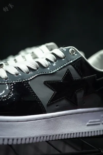 A Bathing Ape Bape Sta Splatter Orange Star Sneakers - 33