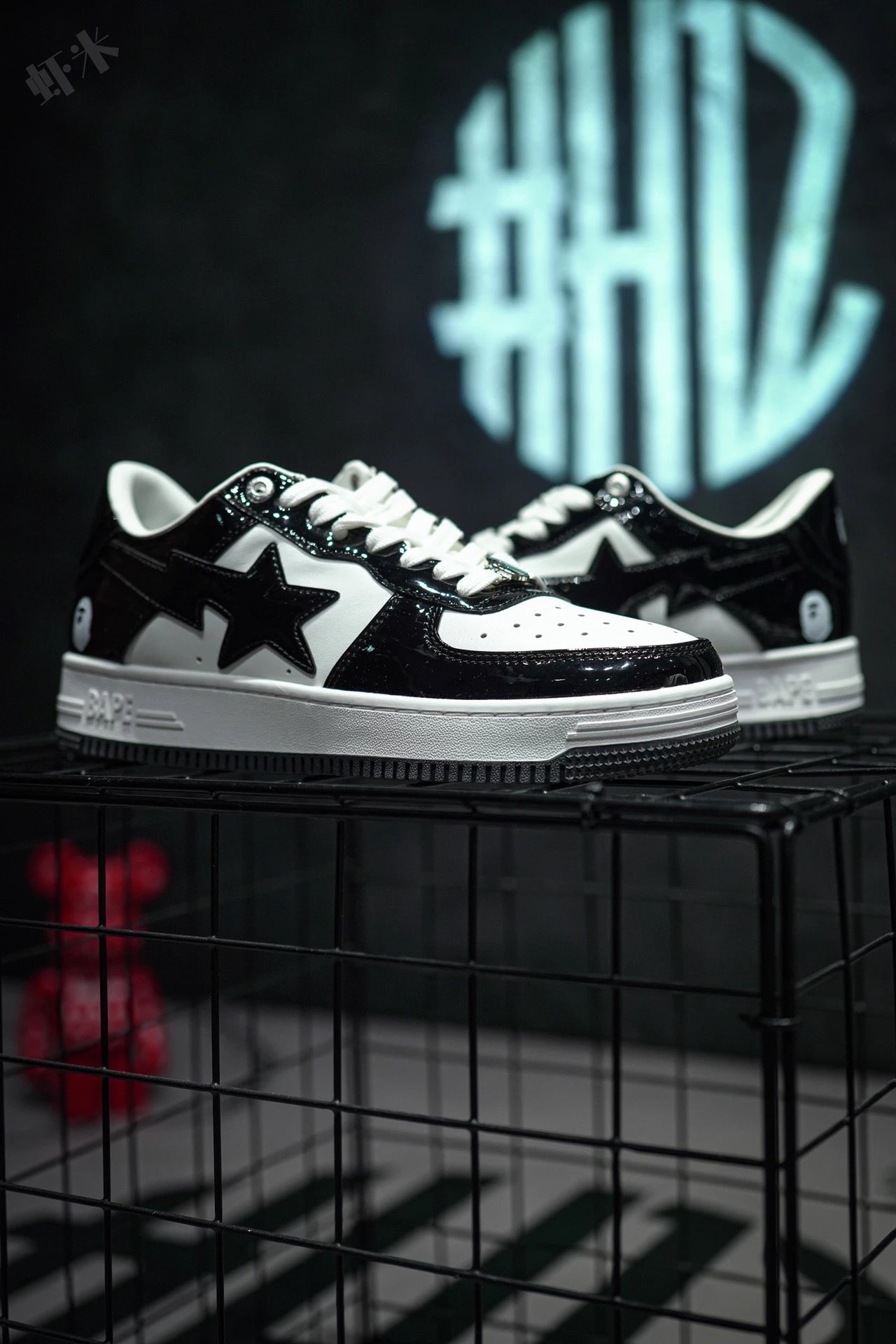 A Bathing Ape Bape Sta Splatter Orange Star Sneakers - 20