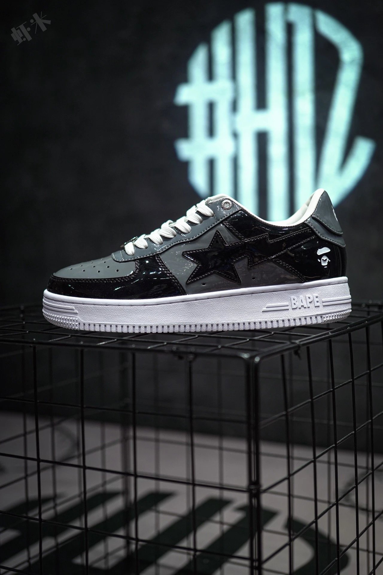 A Bathing Ape Bape Sta Splatter Orange Star Sneakers - 28