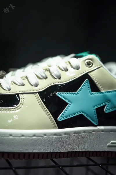 A Bathing Ape Bape Sta Splatter Orange Star Sneakers - 51