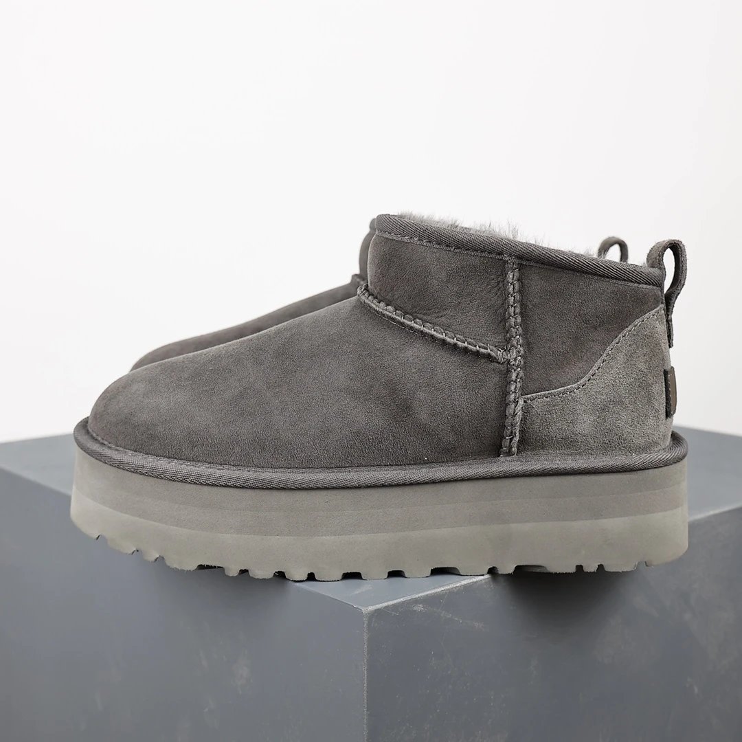 mini短靴厚底深灰跟高3cm