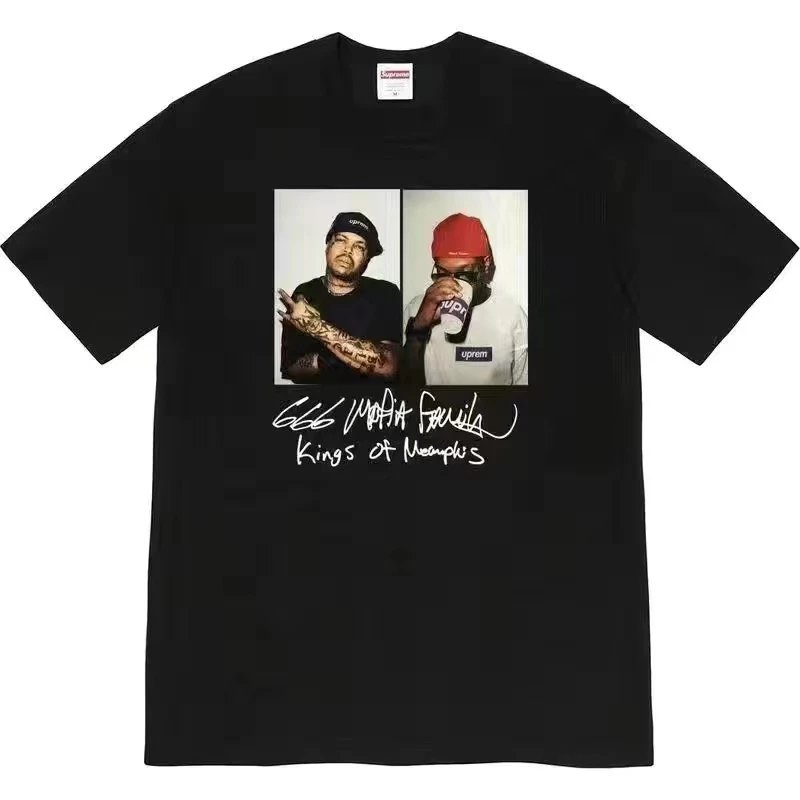 Supreme 18SS Black Hip-Hop Short Sleeve T-Shirt