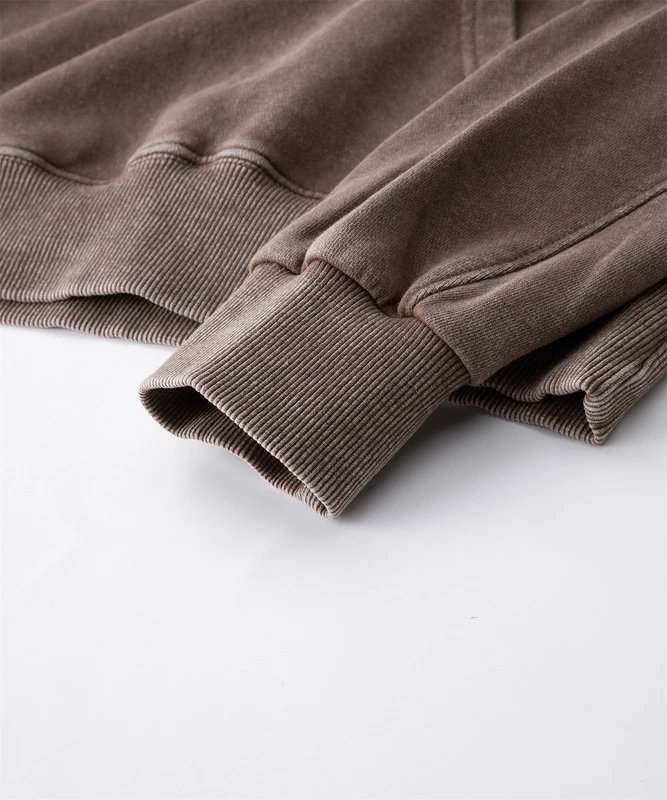 Carhartt WIP Hooded Zip-Up Sweatshirt Brown Hoodie - 14