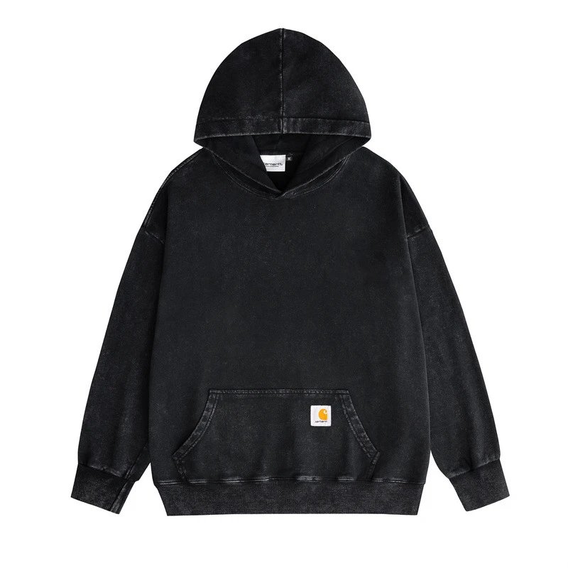 Carhartt WIP Hooded Zip-Up Sweatshirt Brown Hoodie - 5