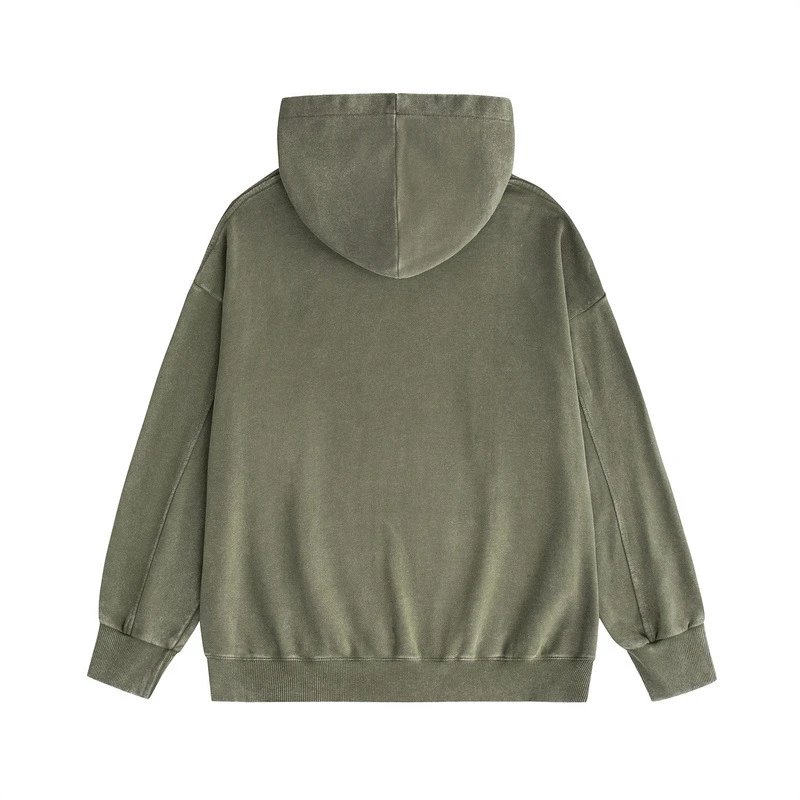 Carhartt WIP Hooded Zip-Up Sweatshirt Brown Hoodie - 9