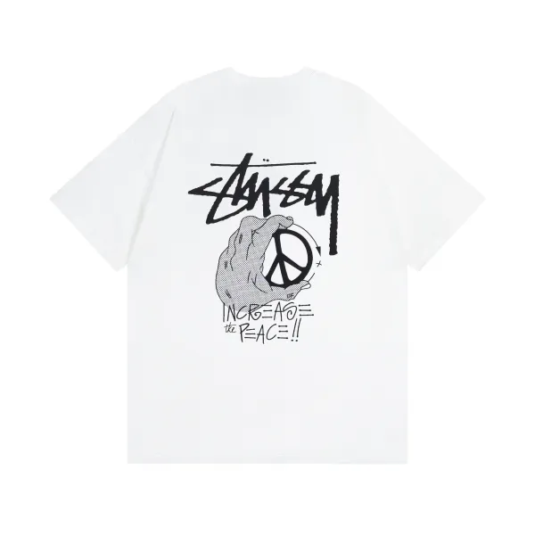 Stussy Increase The Peace White T-Shirt - 1