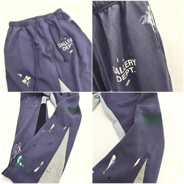 Gallery Dept. Paint-Splatter Sweatpants Blue - 21