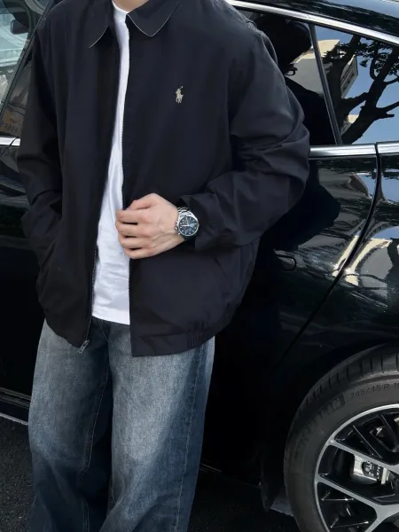 Polo Ralph Lauren Classic Cotton Twill Jacket Navy Outerwear - 14