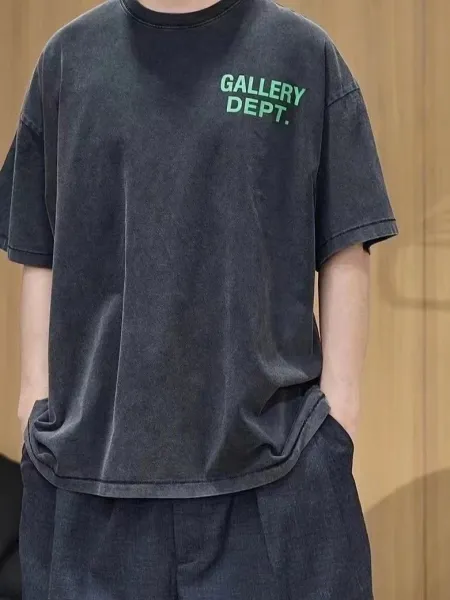 Gallery Dept. Washed Black Graphic T-Shirt - 1