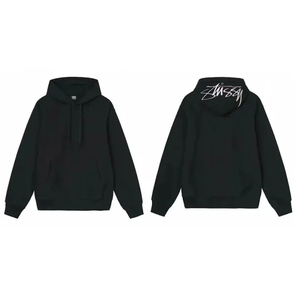Stussy Classic Hoodie Black - 1
