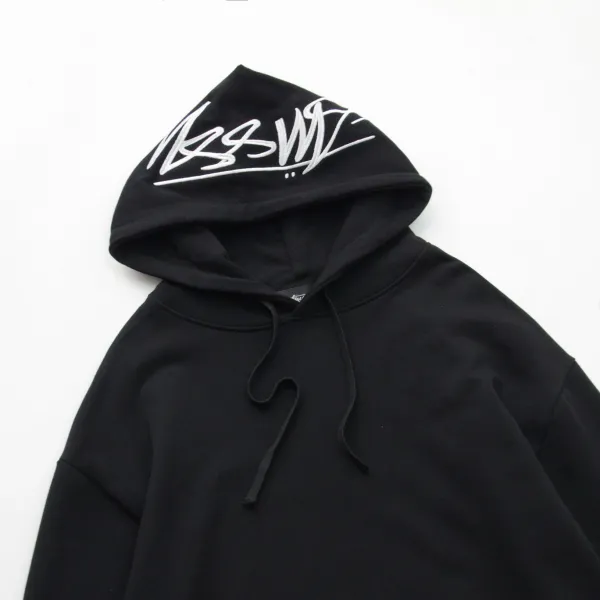 Stussy Classic Hoodie Black - 7