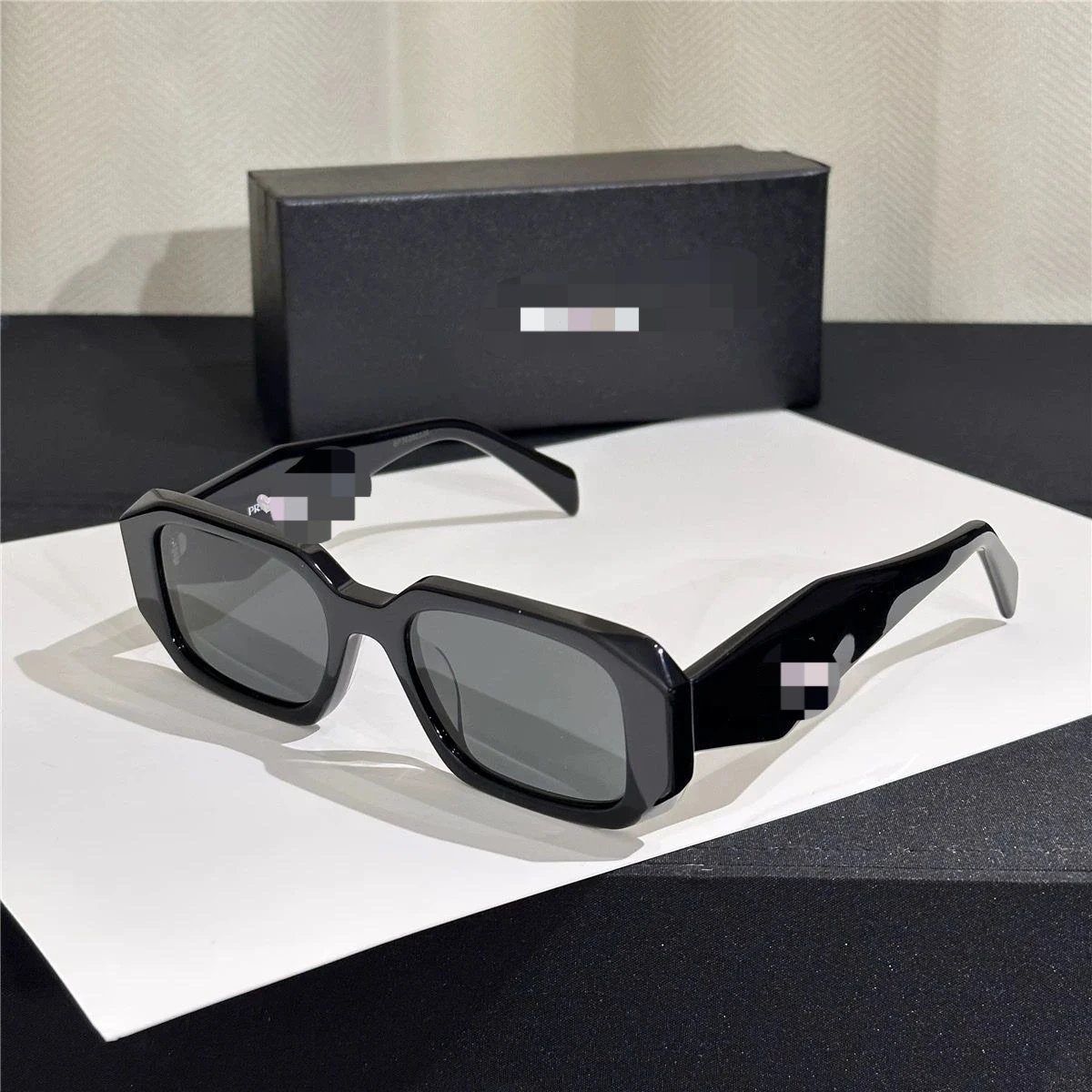 European and American retro polygonal designer sunglasses, perfect for cross-border fashion and street-style photography