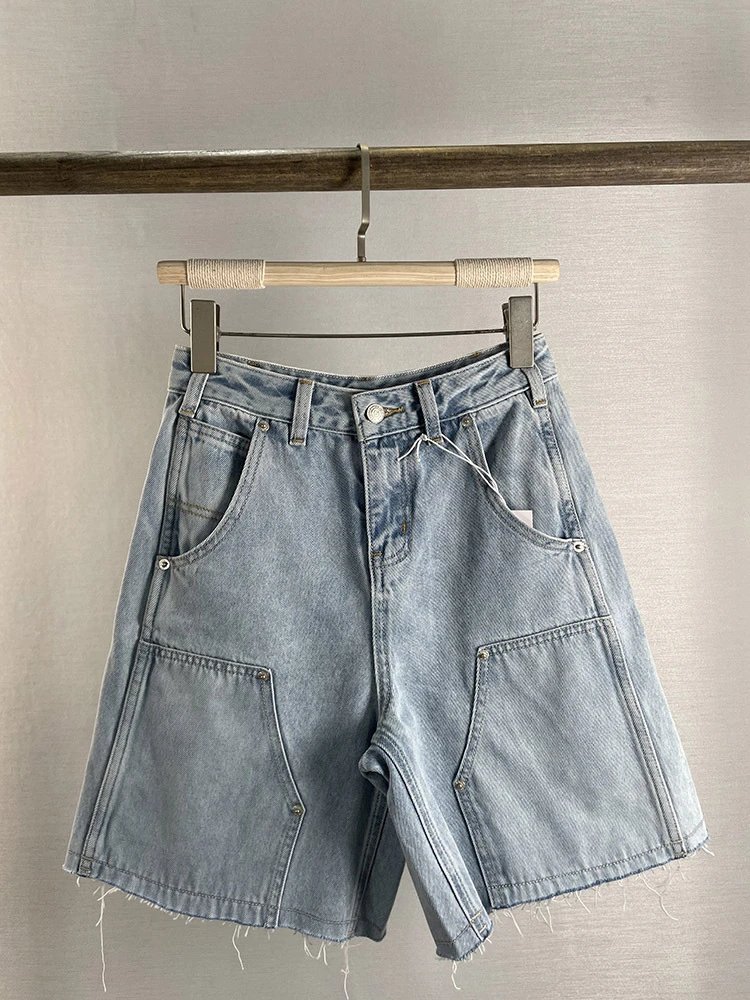 MM6 Patchwork Workwear Denim Shorts photo 2