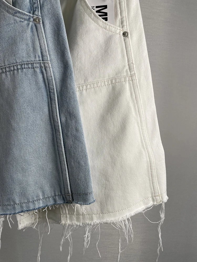 MM6 Patchwork Workwear Denim Shorts photo 8
